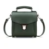 Zatchels Bags-Handmade Leather Sugarcube Plus Handbag - Ivy Green