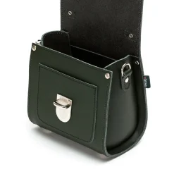 Zatchels Bags-Handmade Leather Sugarcube Plus Handbag - Ivy Green
