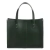 Zatchels Bags-Handmade Leather Shopper - Ivy Green