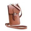 Zatchels Bags-Handmade Leather Phone Pouch - Chestnut Brown